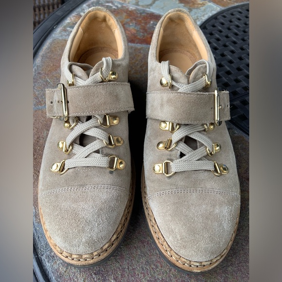 The Office of Angela Scott * Mr. Logan * Taupe Suede Oxfords - Picture 2 of 11